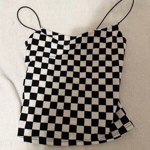 Very soft checkered tank 
Size XS
Never worn